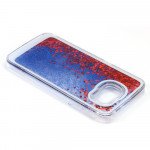 Wholesale Samsung Galaxy S6 Edge Glitter Shake Shake Star Dust Case (Blue Red)